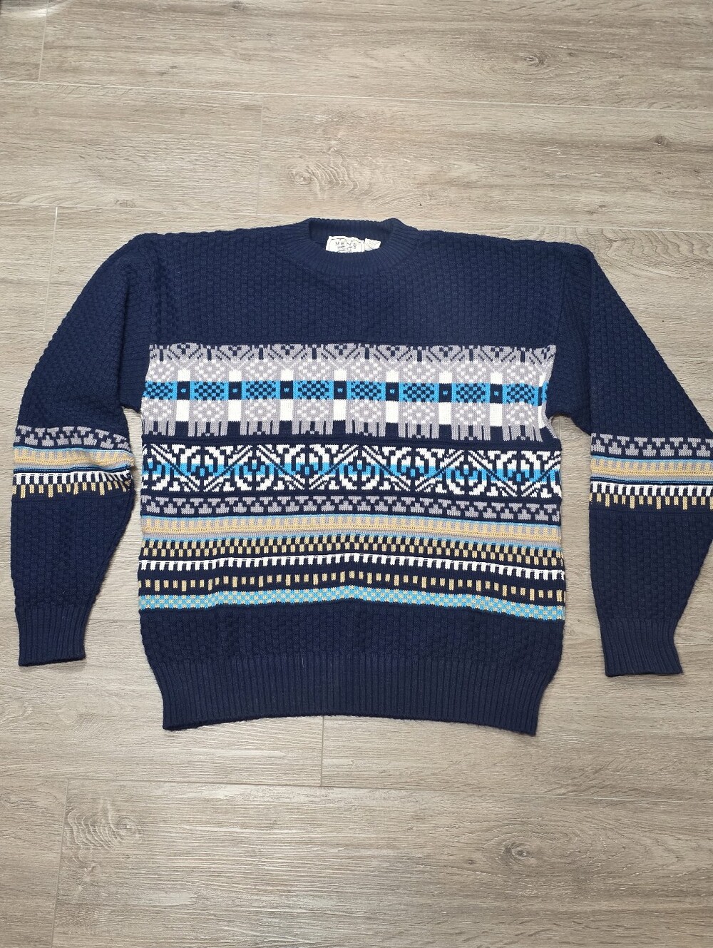 Vintage 90's The Mens Store Sears Mens Sweater Sz M Dad Grampa Retro
